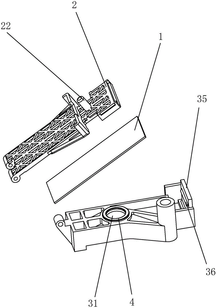Clamp for dyeing of cell glass slide