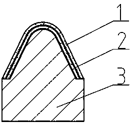 Metal cup for conical or arc-shaped diamond composite sheet and preparation method thereof