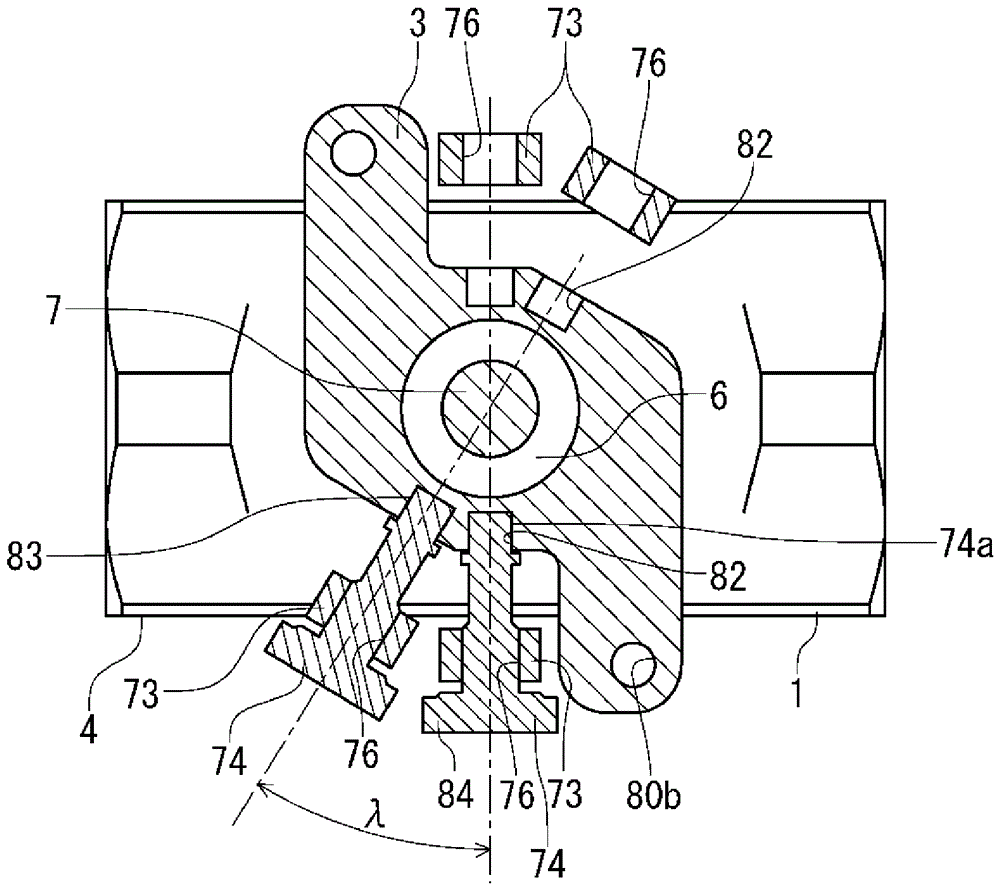 Rotary valve with actuator and actuator for the rotary valve
