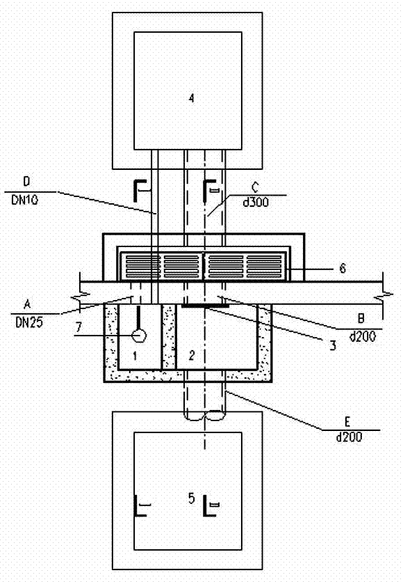 Method and device for implementing primary rainwater closure in municipal network system