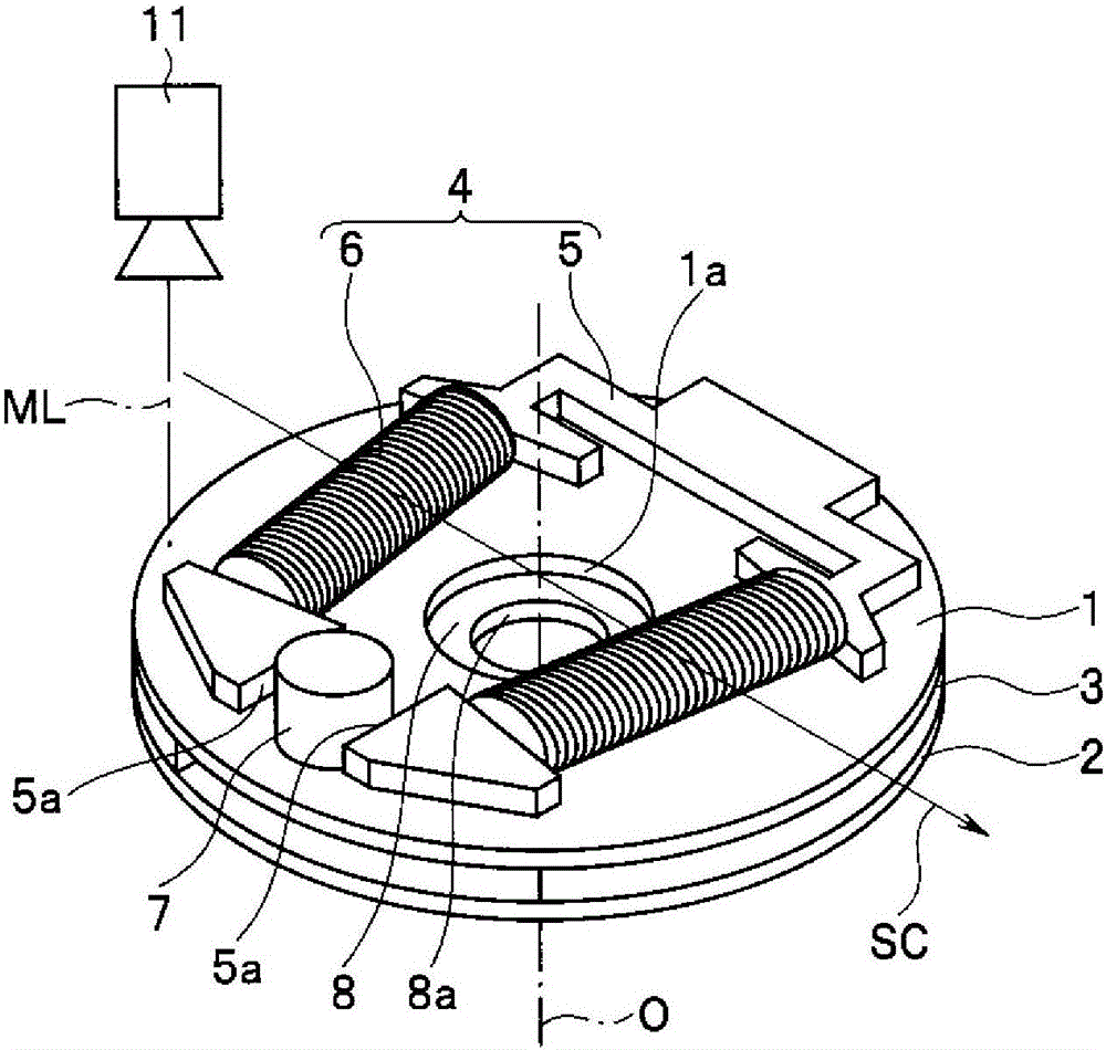 Light adjustment device and inter-substrate distance measurement method for light adjustment device