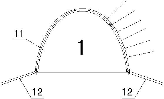 Construction method of large-span asymmetrical double-arch railway tunnel under terrain bias pressure condition