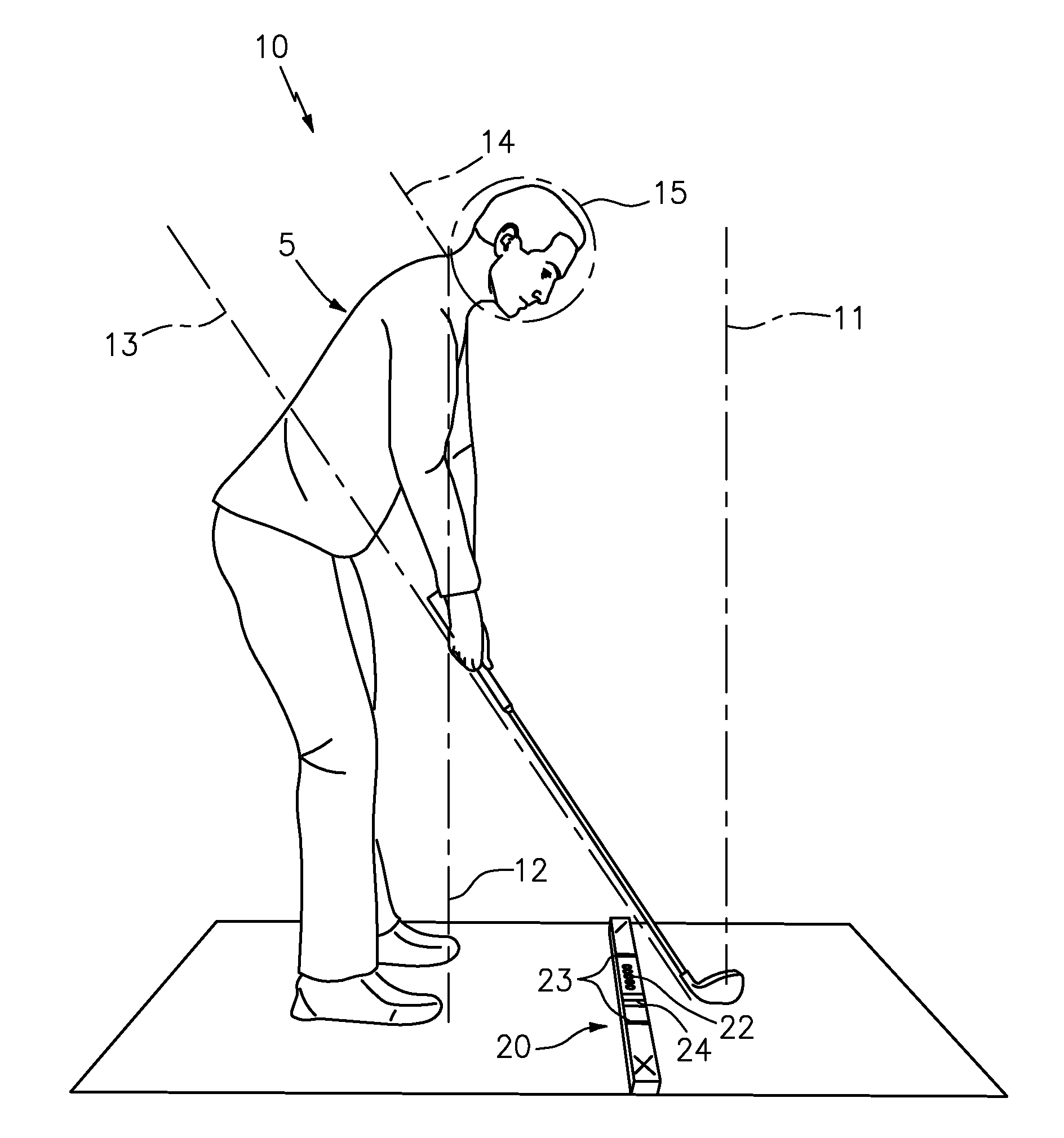 Golf swing instruction tool utilizing a motion training schematic