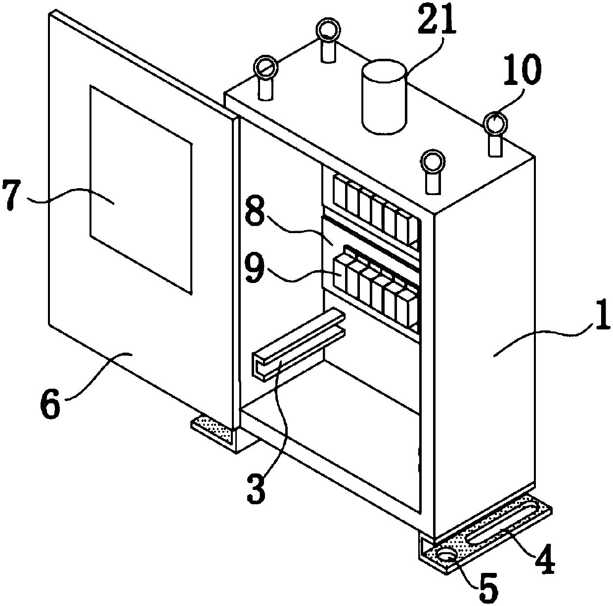 Photovoltaic combiner box fireproof device