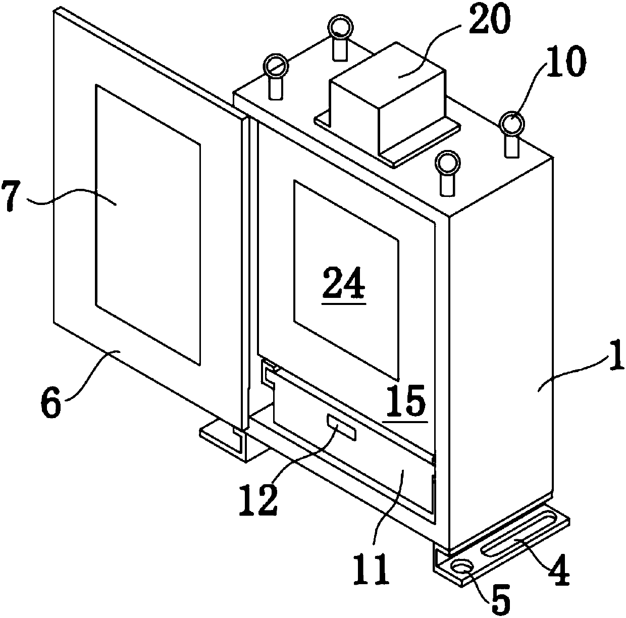 Photovoltaic combiner box fireproof device