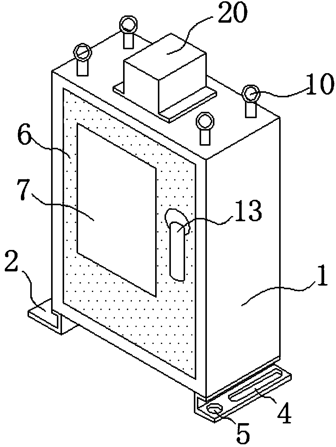 Photovoltaic combiner box fireproof device