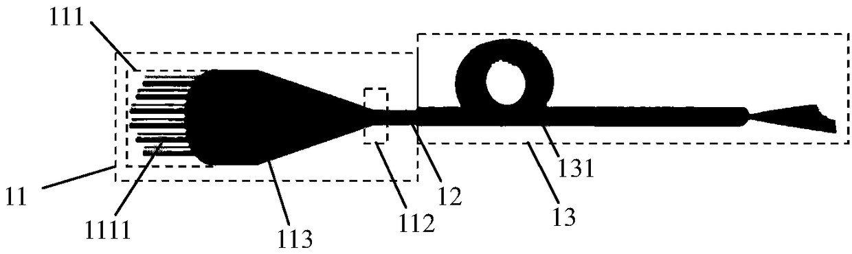 OAM (Orbital Angular Momentum) mode multiplexing device, manufacturing method and multiplexing method