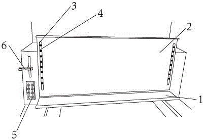 Water meter production equipment baffle plate