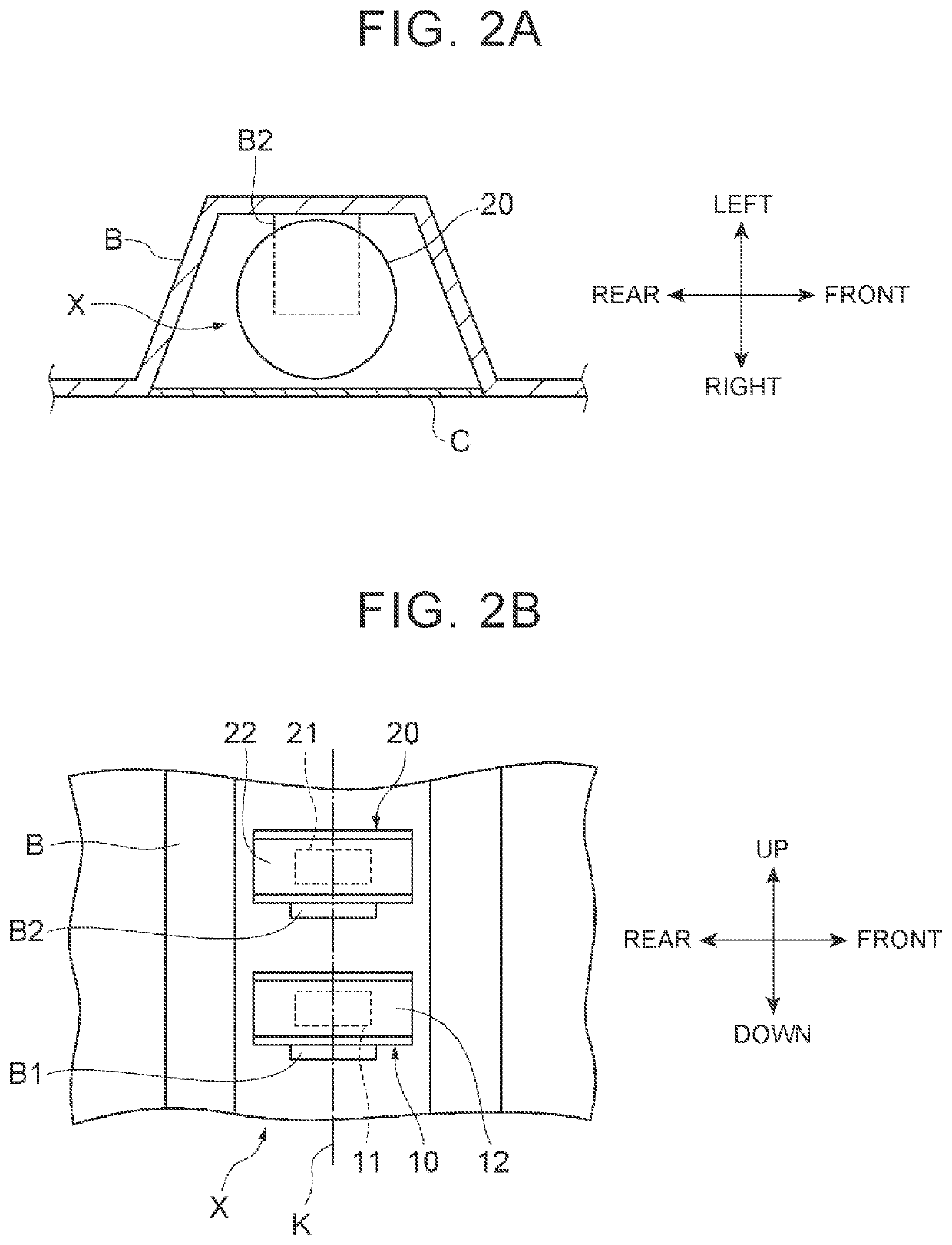 Laser radar mounting structure