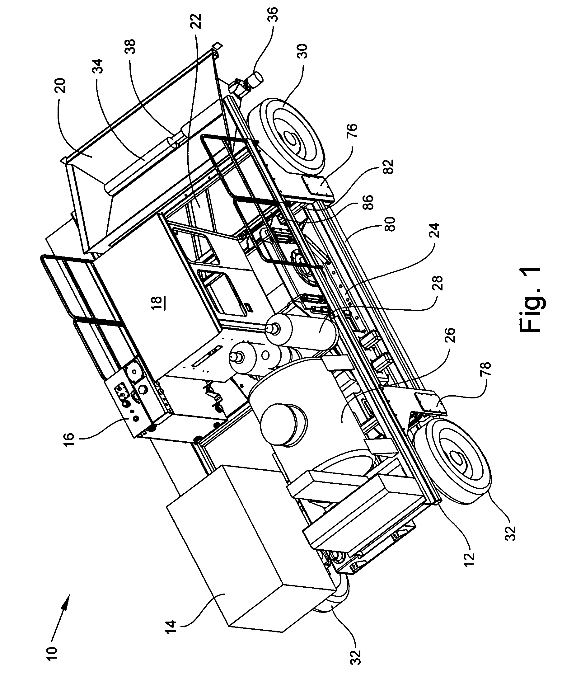 Pavement recycling machine and method of recycling pavement