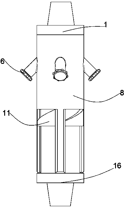 Drill string disconnection and re-hookup device for non-riser dual-gradient drilling operation