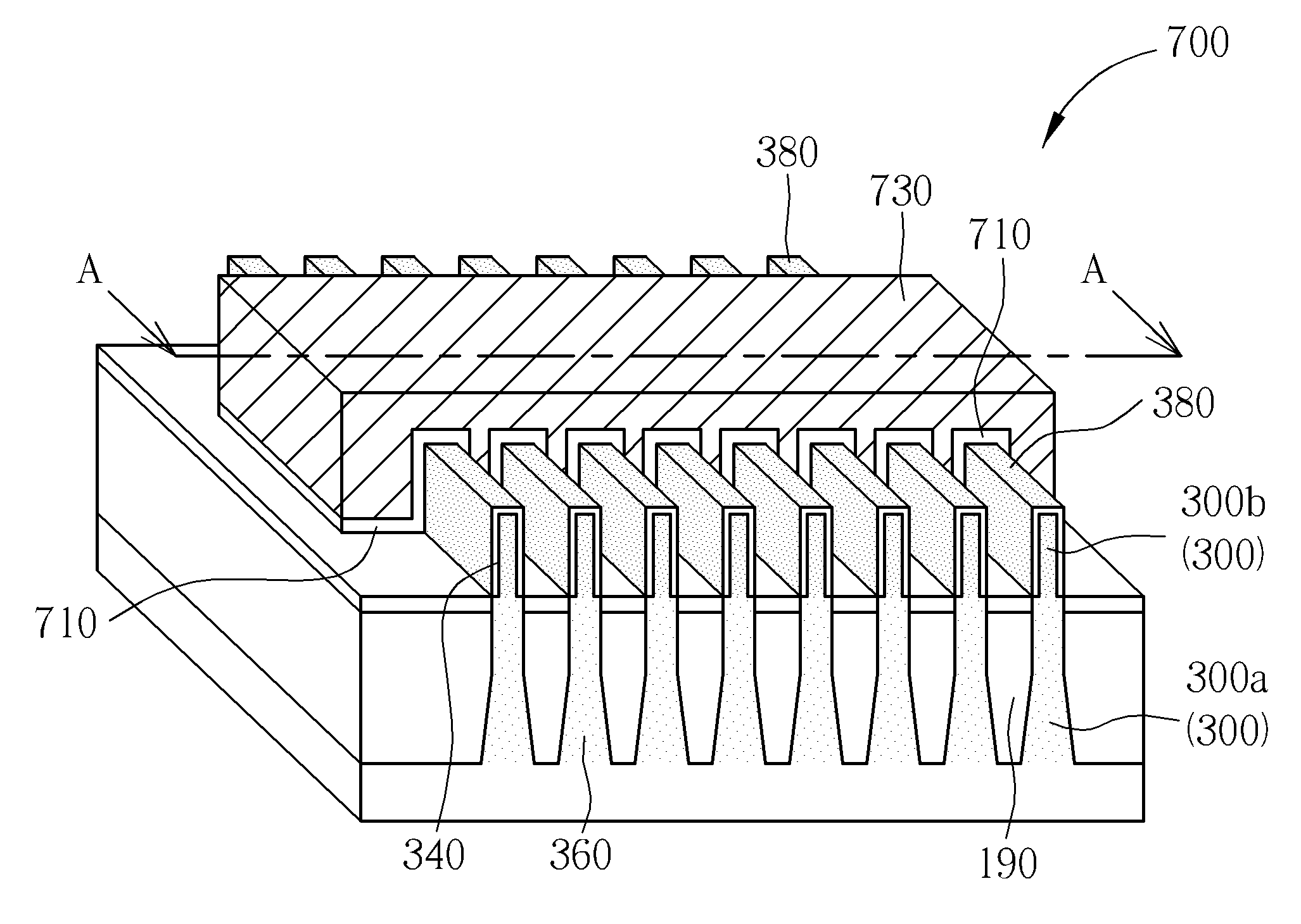 Fin shaped structure and method of forming the same