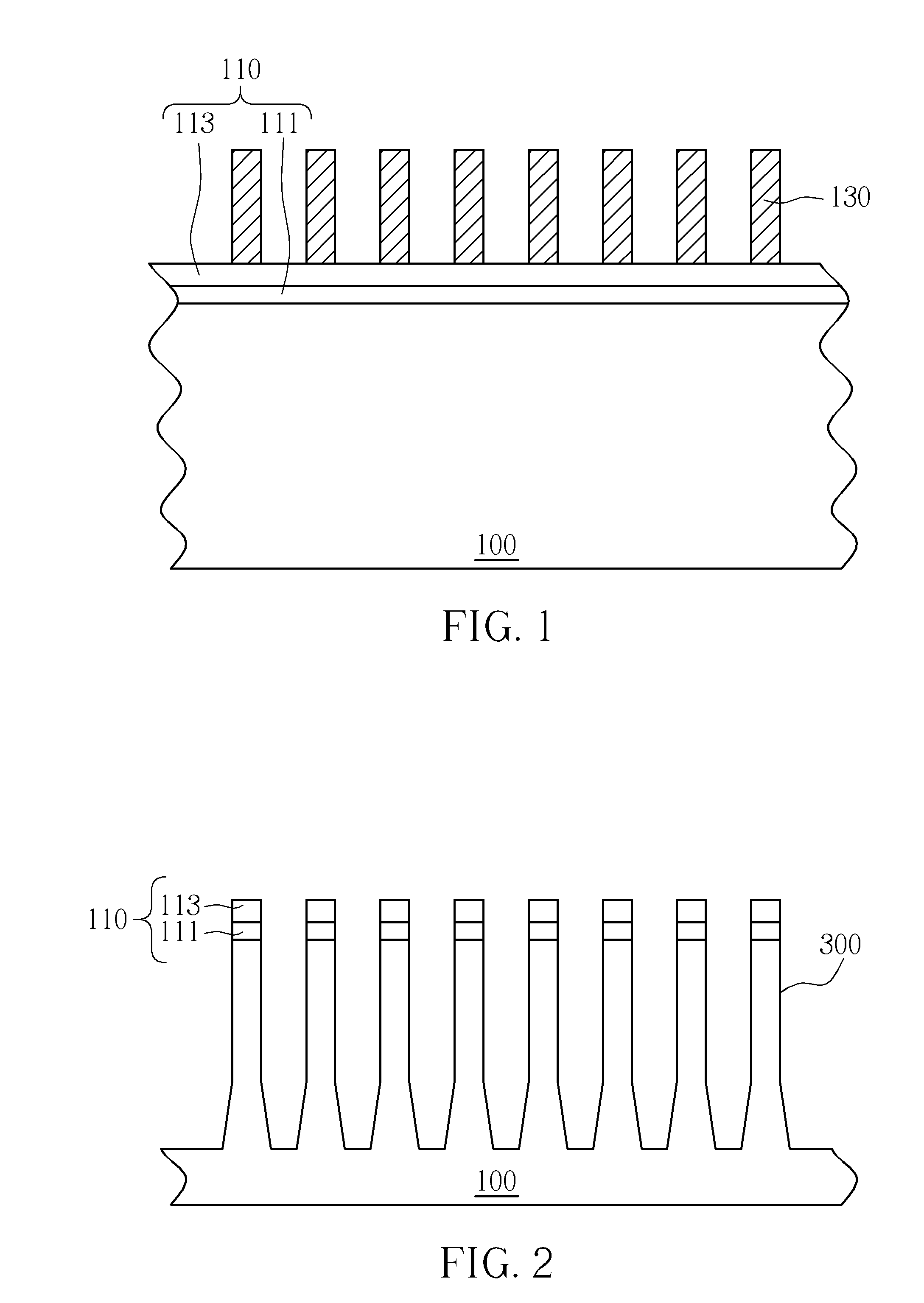 Fin shaped structure and method of forming the same