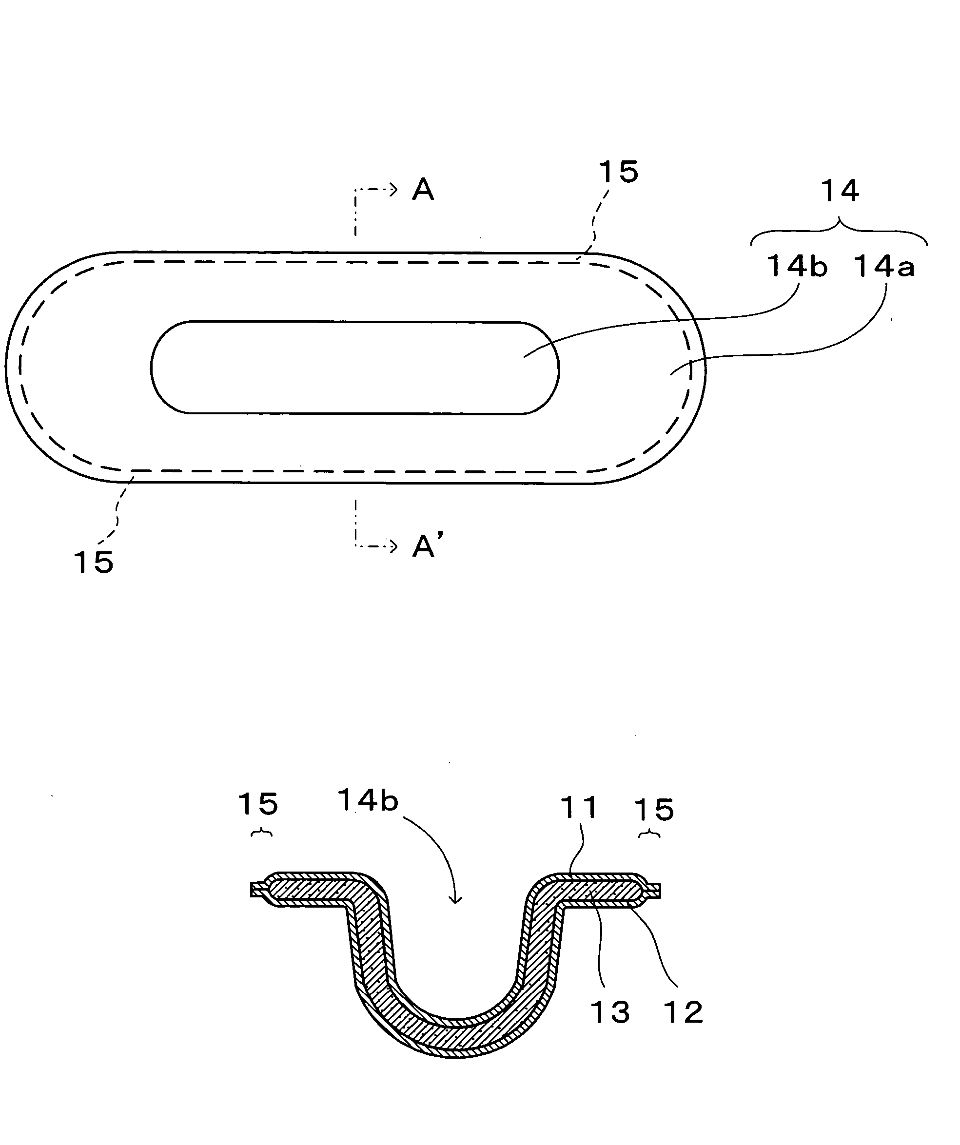 Inter-labium pudenda pad and package body for the pad