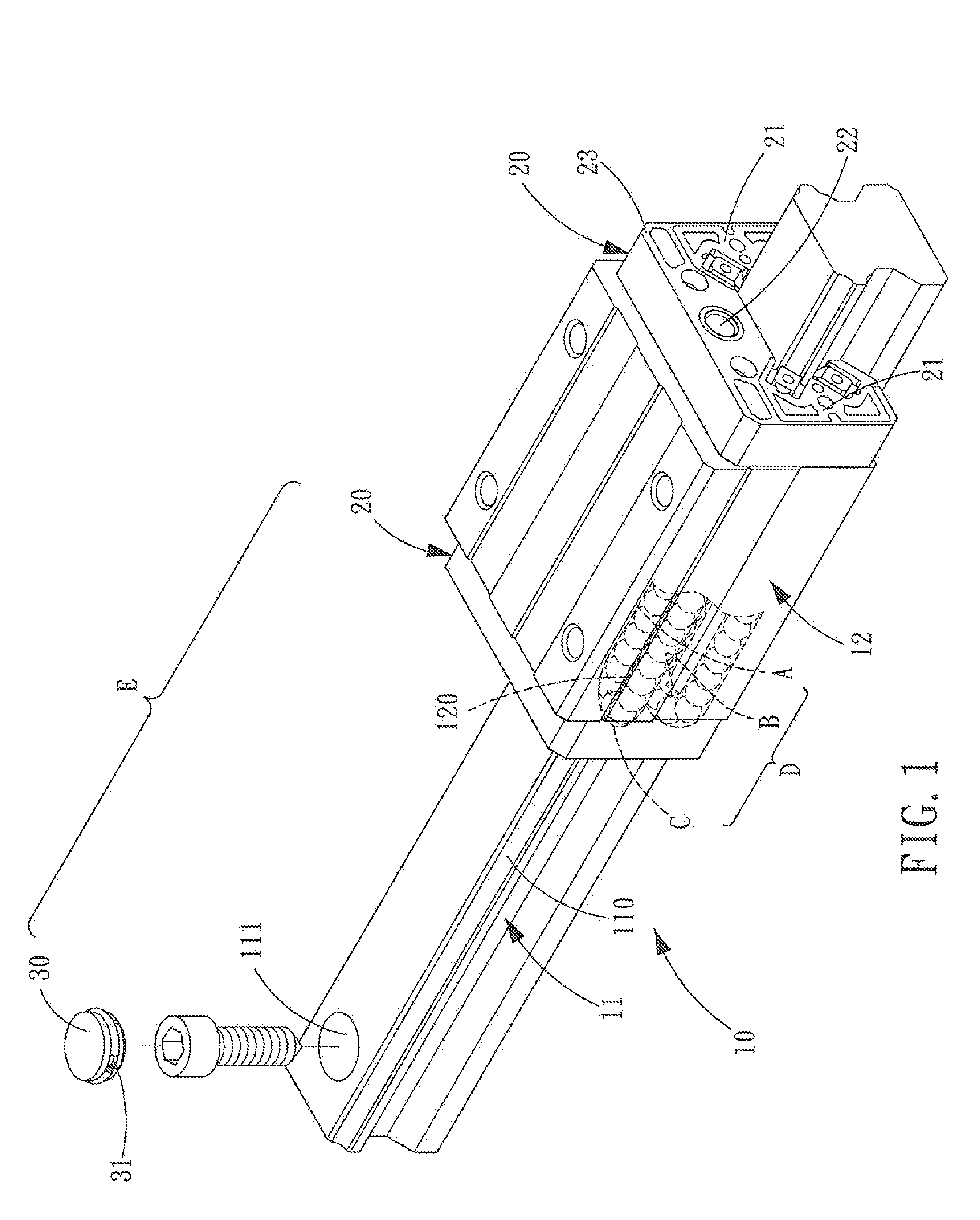 Component for linear guideway and method for making the same