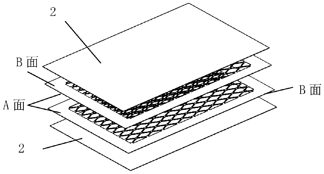 Preparation method of high-temperature alloy four-layer lattice lightweight structure