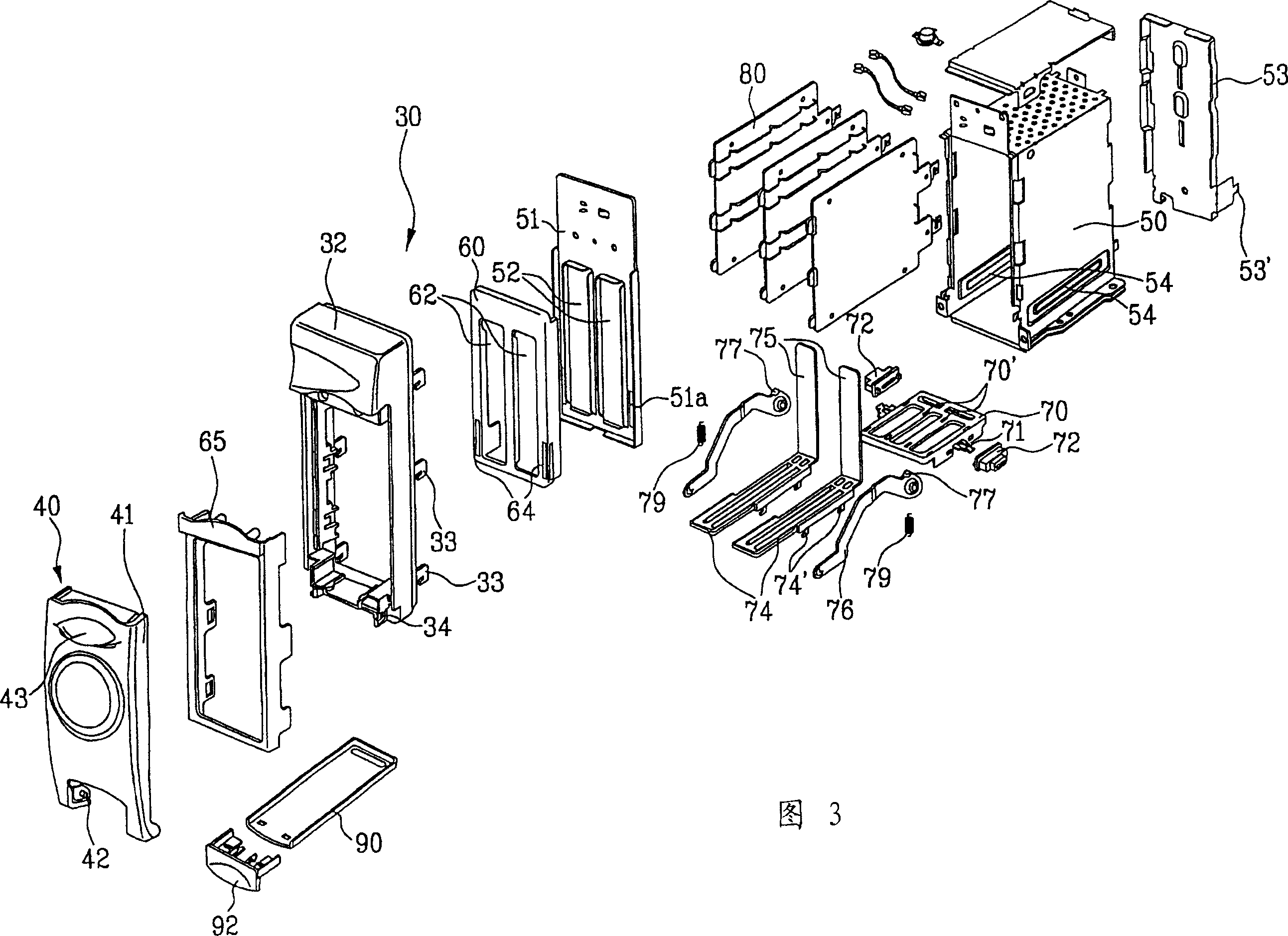 Microwave oven with bread toaster