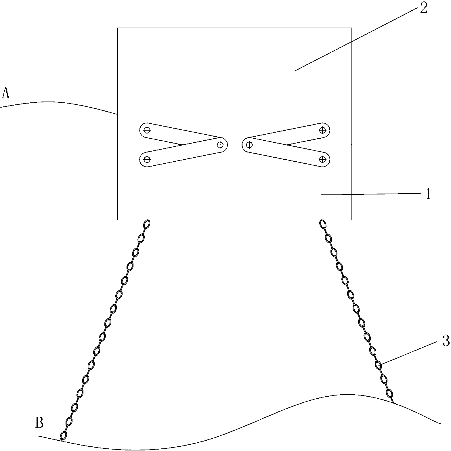 Floating dock capable of not changing length of vertical mooring line during change of sea level