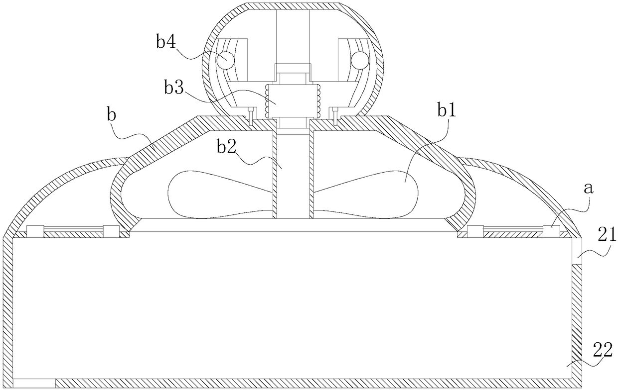 Melting device for rotary blowing in waste glass recycling