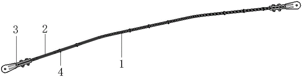 Prestress bar-shaped steel-carbon composite component