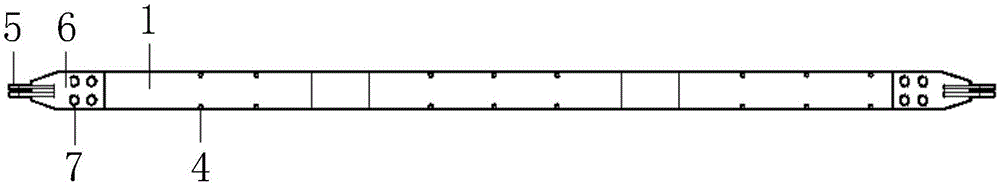 Prestress bar-shaped steel-carbon composite component