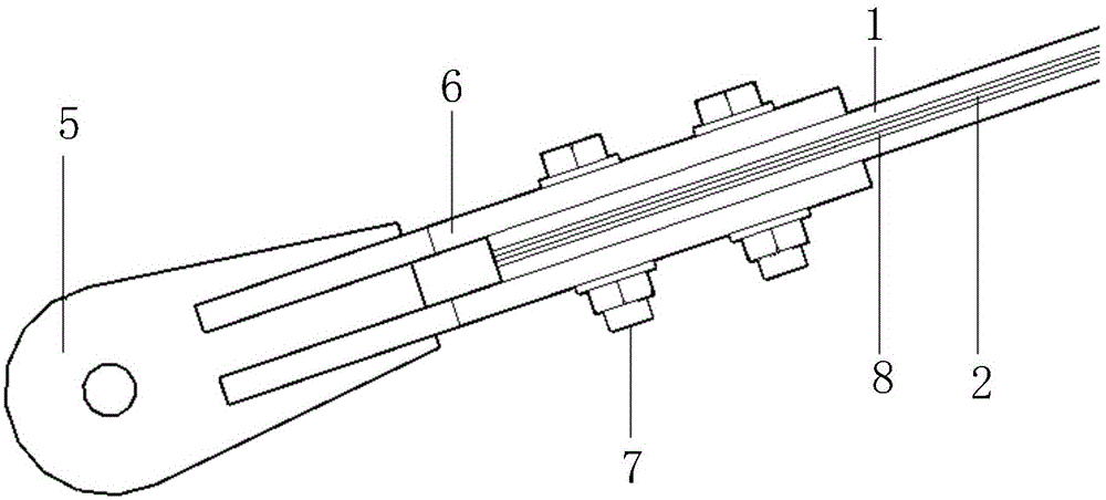 Prestress bar-shaped steel-carbon composite component