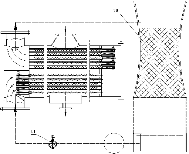 Automatic cleaning system for steam turbine power generation small unit condenser