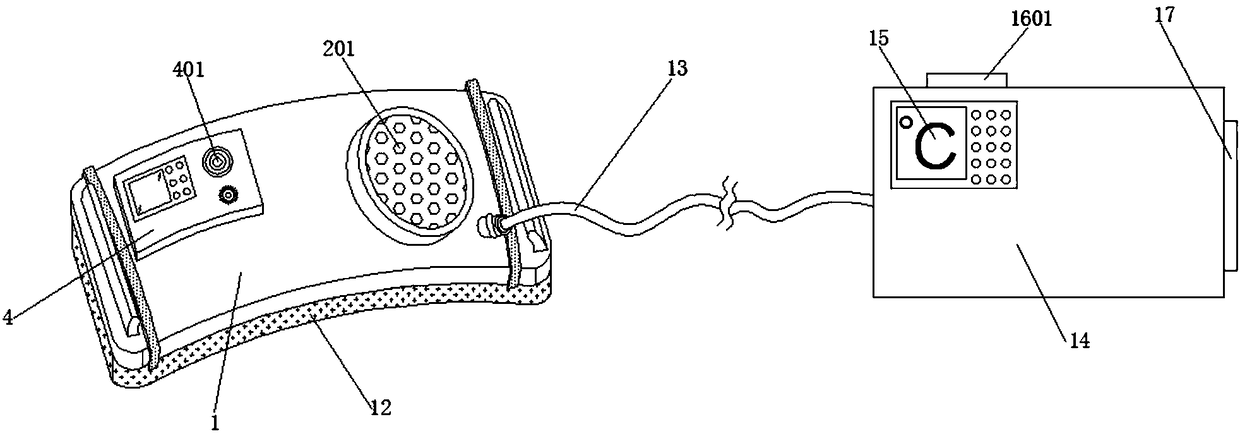 Multifunctional temperature-measuring and cold-compressing integrated type thermometer