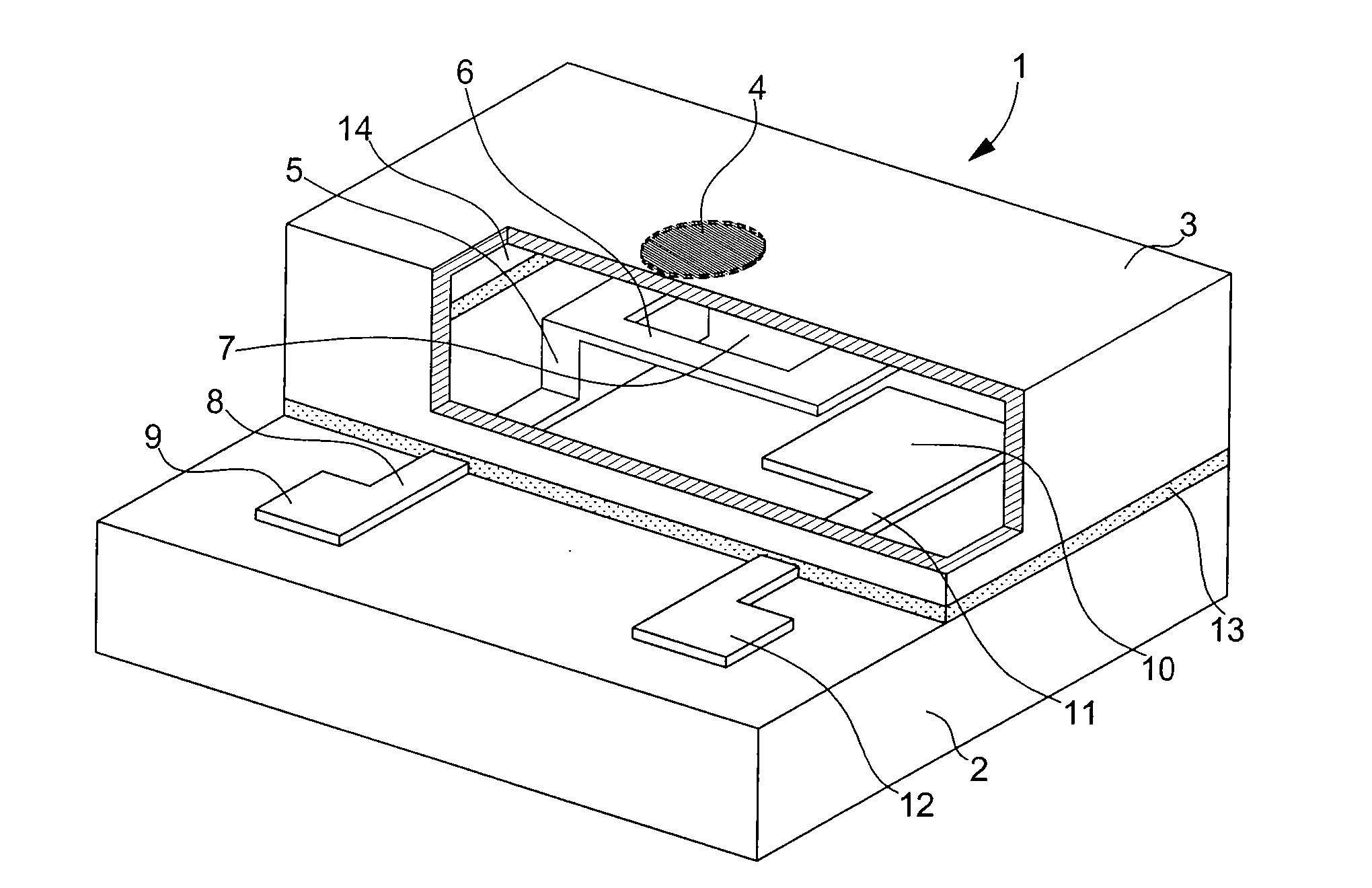 Method Of Checking The Hermeticity Of A Closed Cavity Of A Micrometric Component And Micrometric Component For The Implementation Of Same