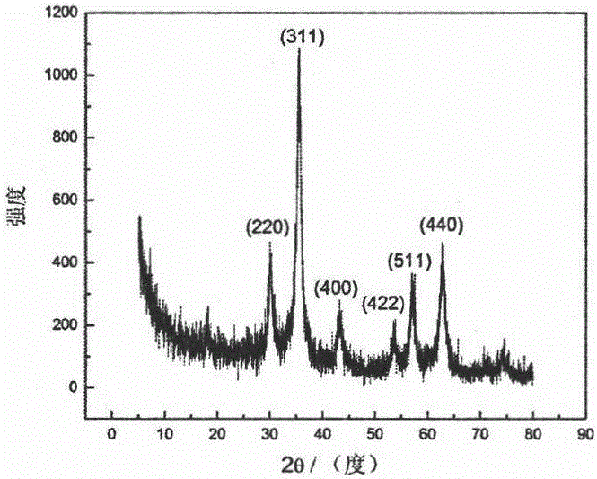 Preparation method and application of magnetic graphene oxide/chitosan adsorbent