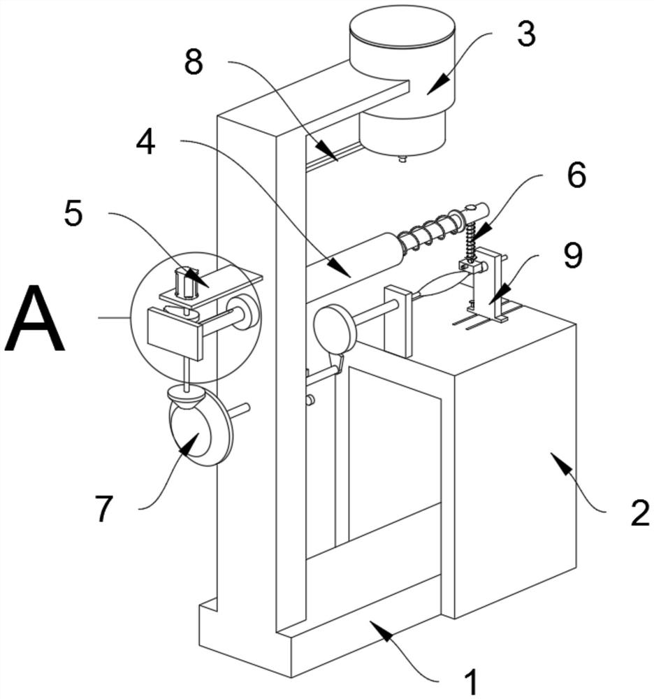 A float linkage paint brushing device