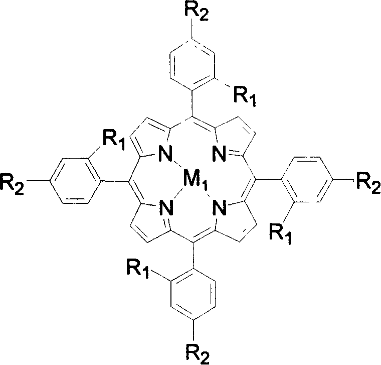 Method for preparing epoxy compound by oxidating olefin or cycloolefine through bionic catalysis oxygen