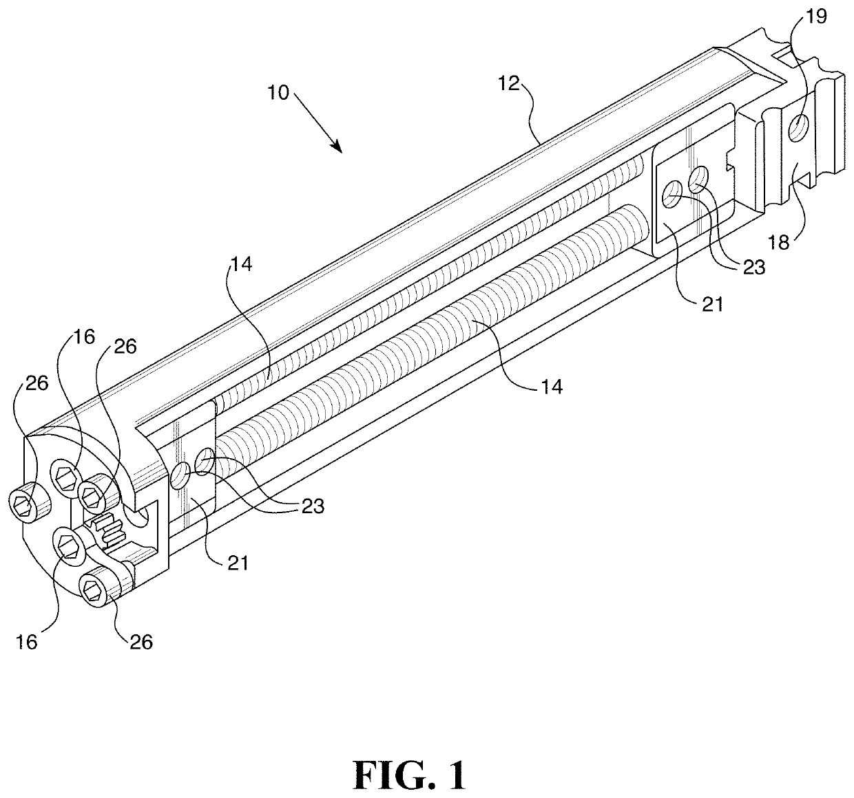 Multiple track system for positioning of bone segments