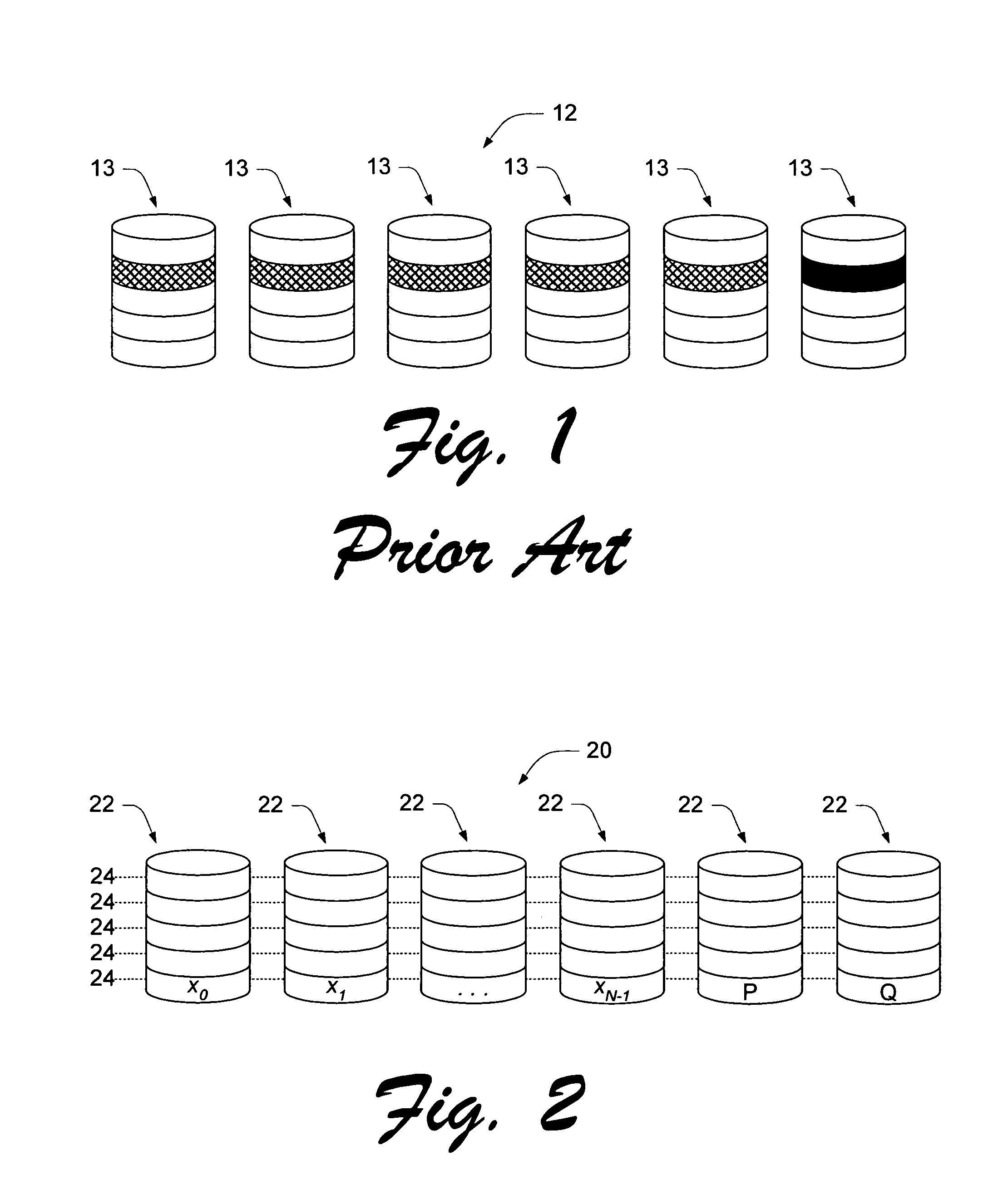 Methods and systems of using result buffers in parity operations