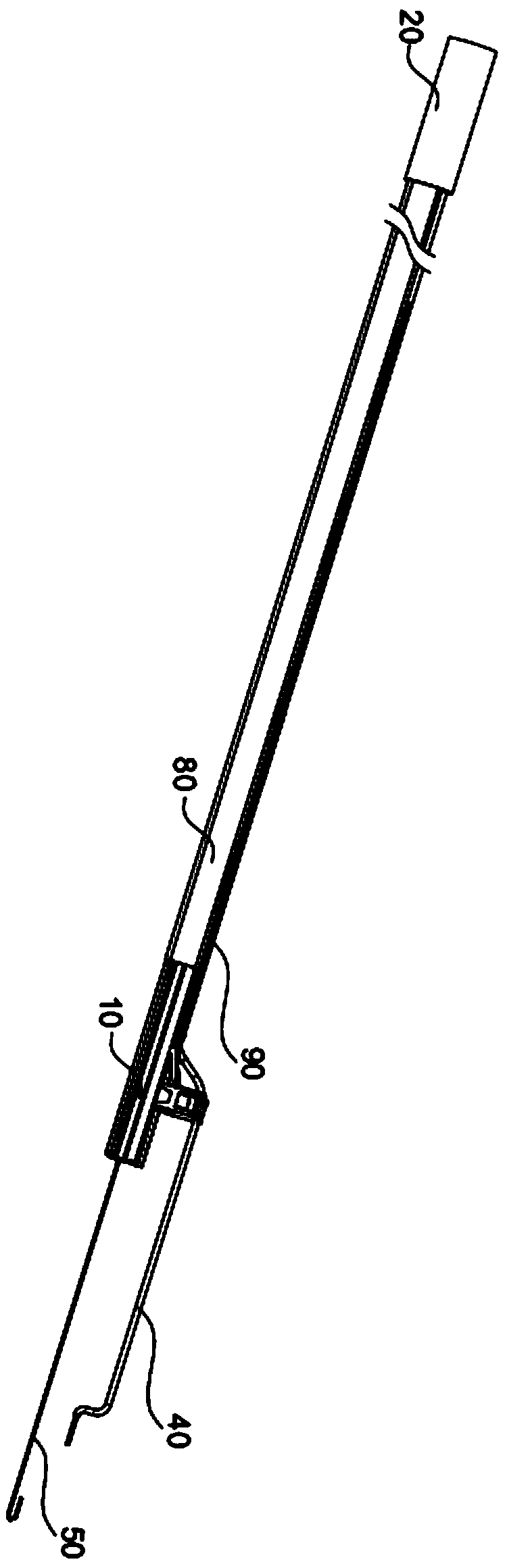 Tension stabilizing device for probe waveguide wire