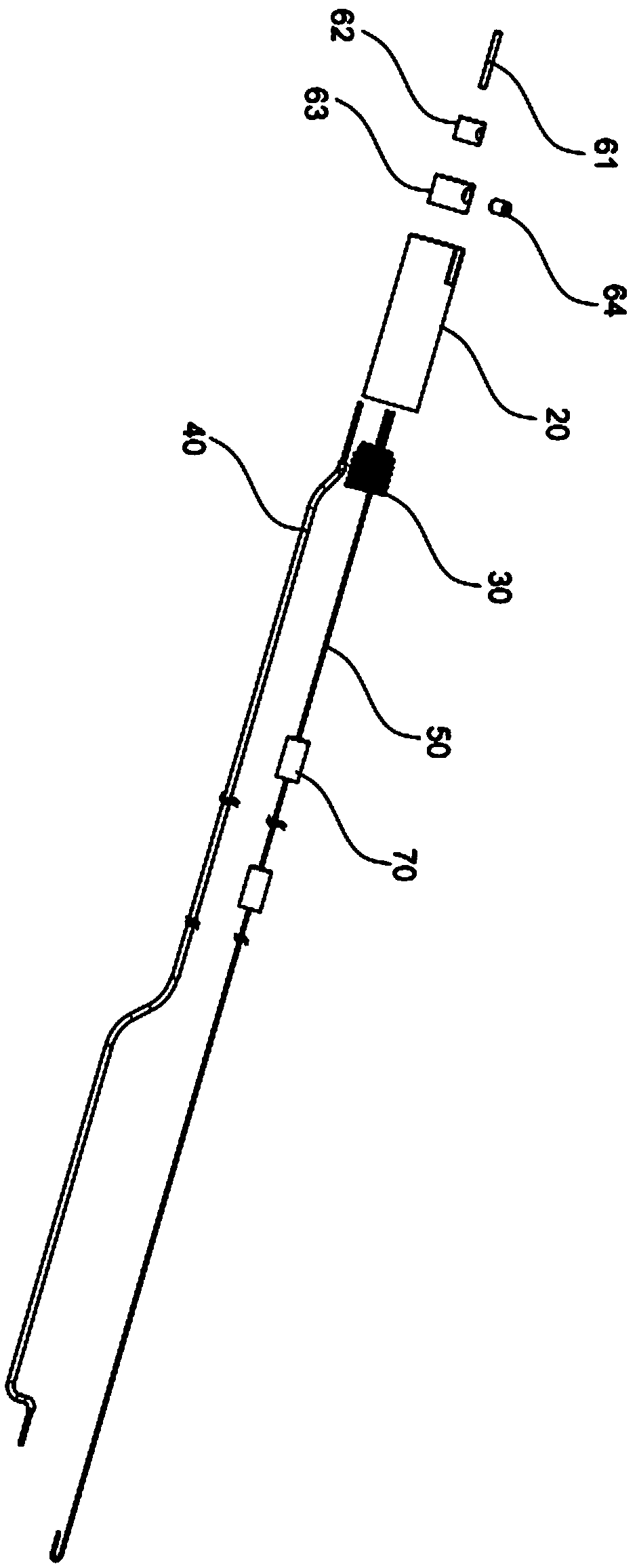 Tension stabilizing device for probe waveguide wire