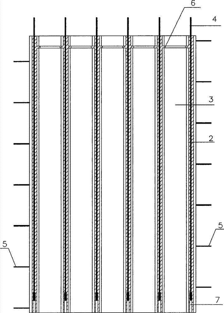 Novel assembled integral-type hollow shear wall structure