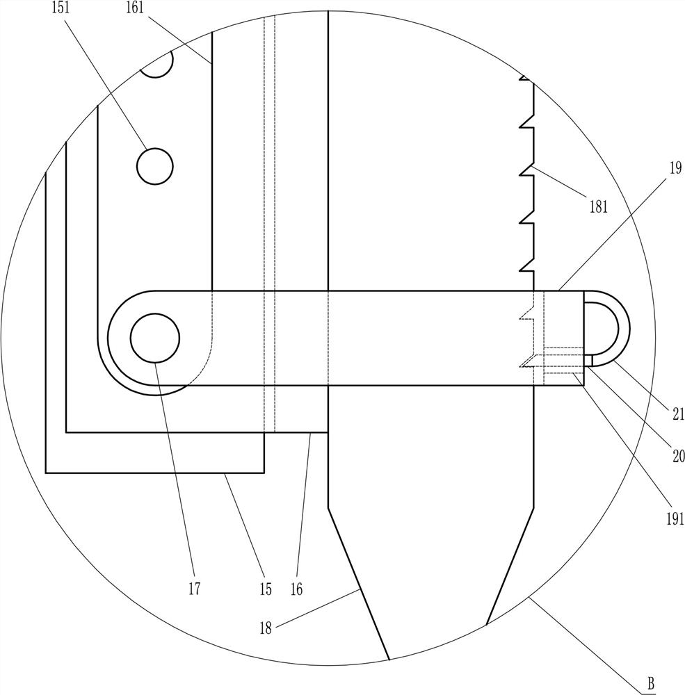 A support frame for the growth of agricultural cucumbers