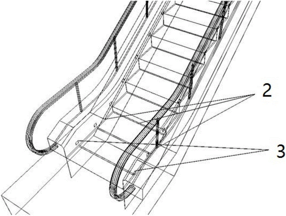 Automatic-ladder-matched safety device