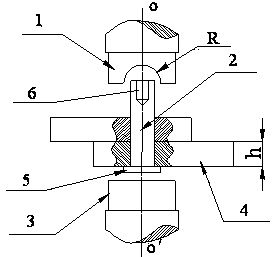 Heating connection method for thermoplastic plastic adopting rivet