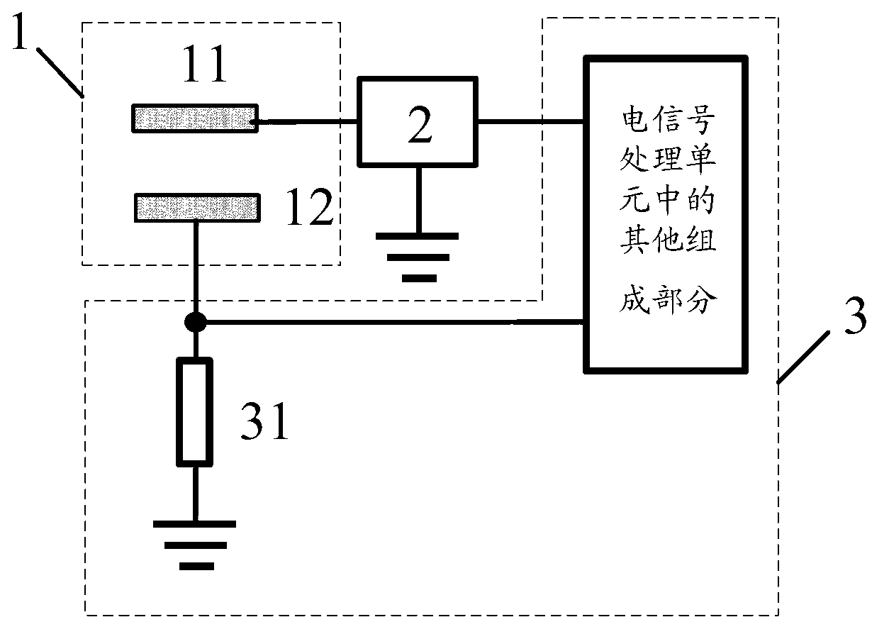 Non-contact static detection device