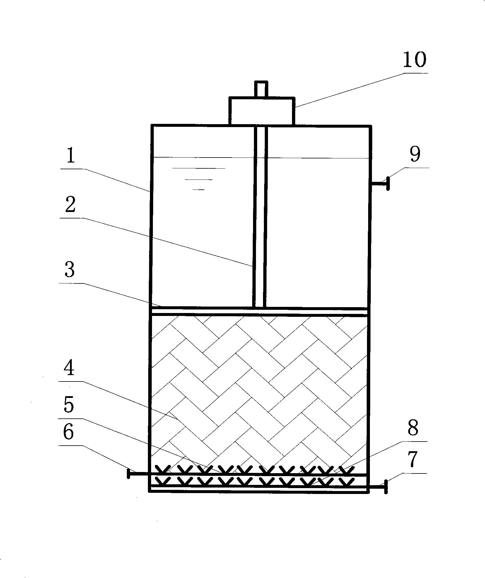 Variable-volume sewage interception and acceptance solid-liquid separator and method thereof