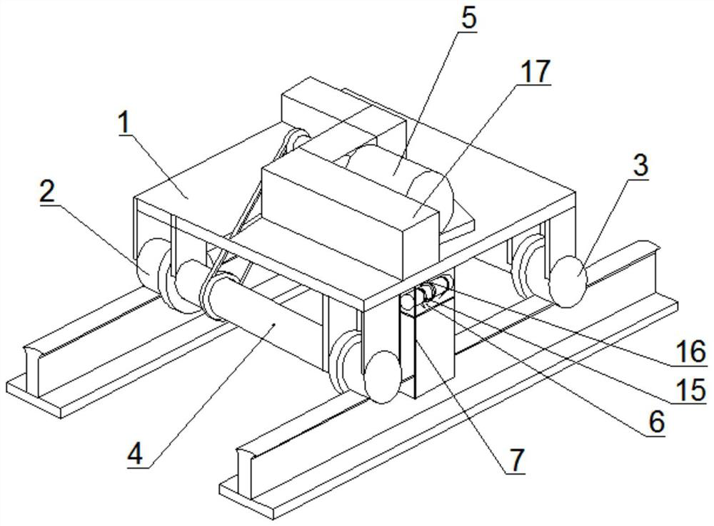 A dual-track derusting and grinding device and its application method