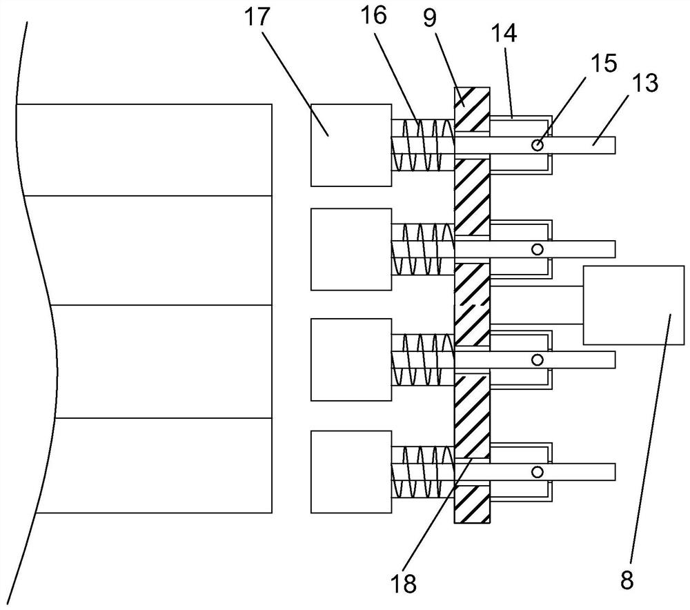 Mouth aligning device for batch packaging of square tubes