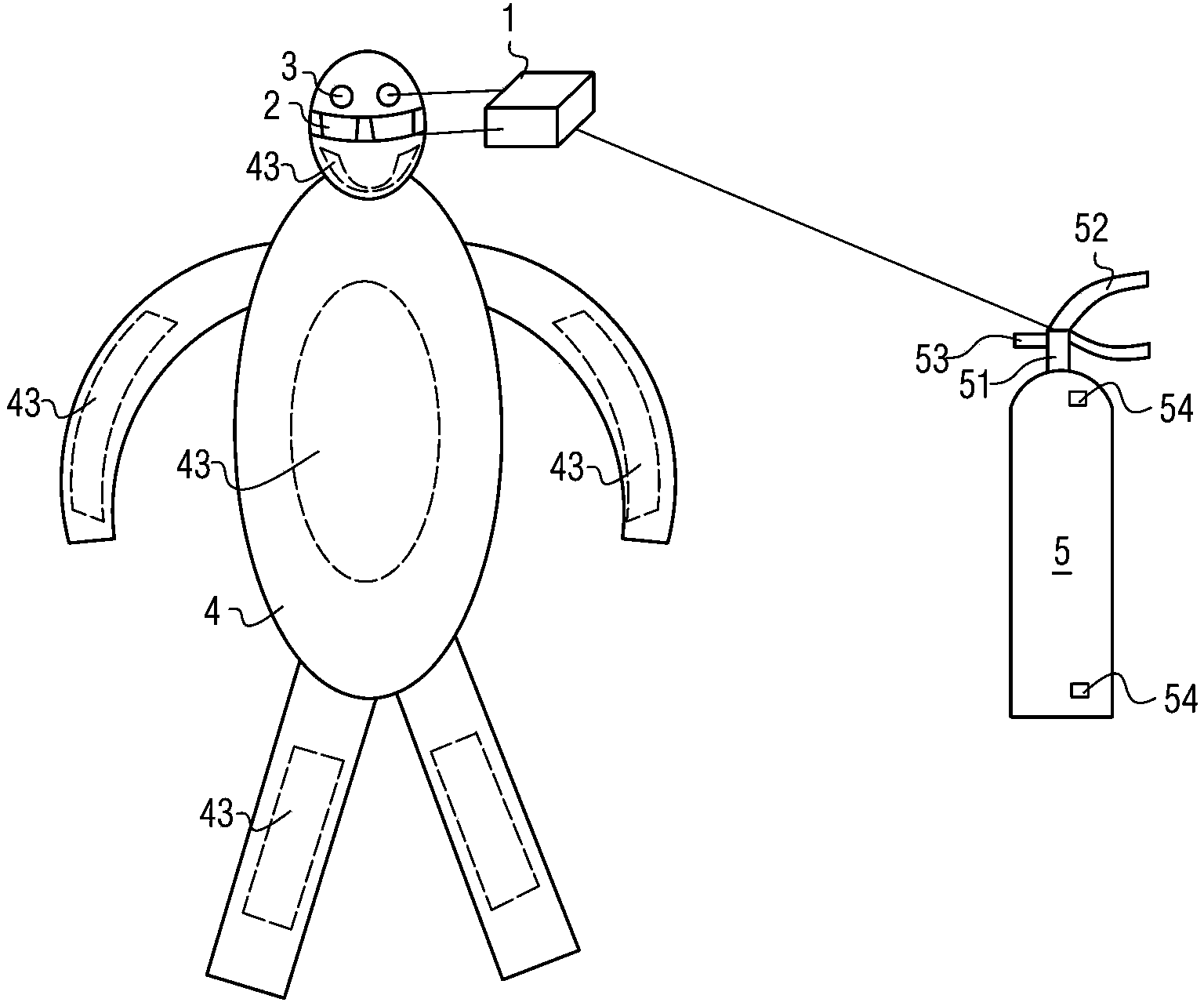 Fire extinguishing training analog system of naval vessel and using method thereof