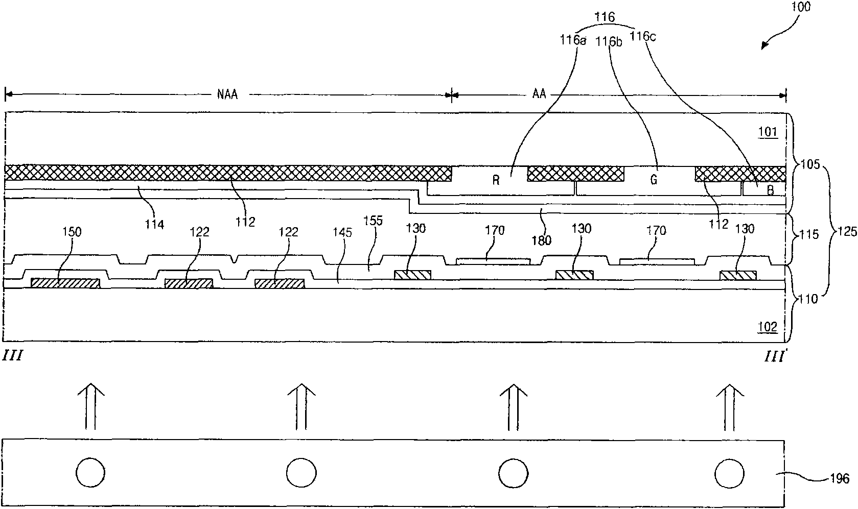 Array substrate for liquid crystal display device