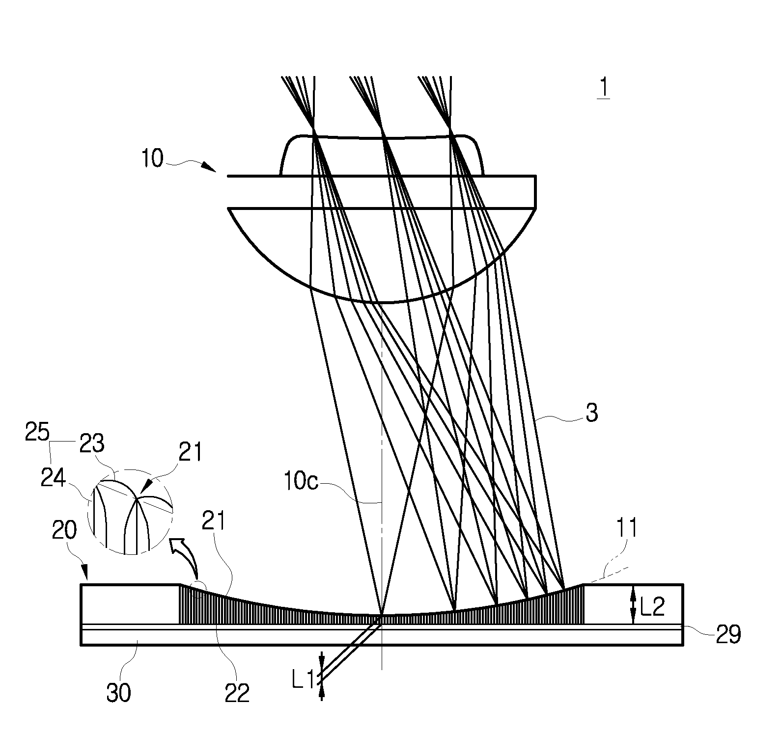 Image sensing apparatus with artificial ommatidia and manufacturing method for artificial ommatidia unit