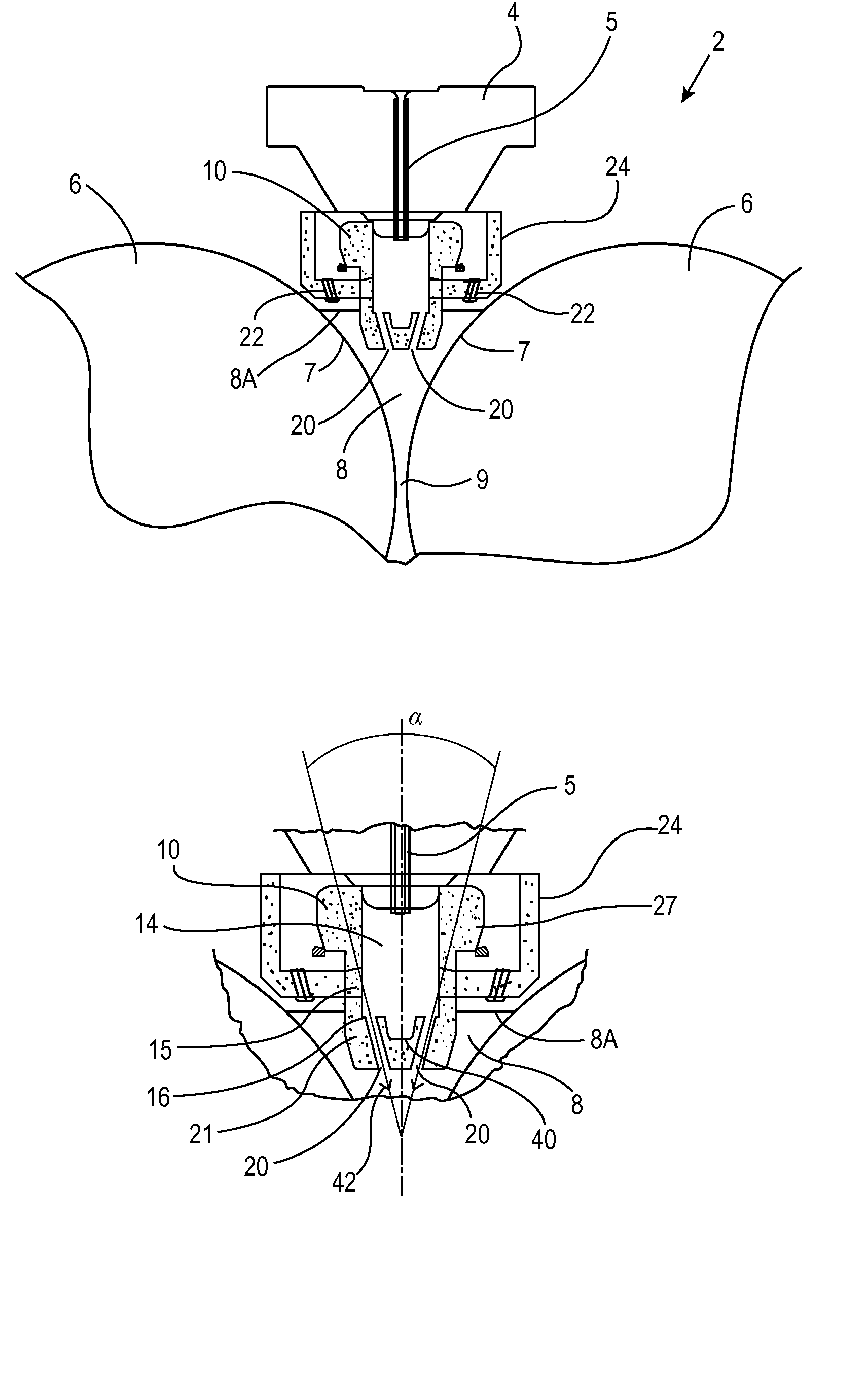 Casting delivery nozzle