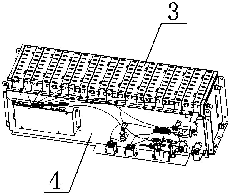 A battery pack structure for an electric vehicle