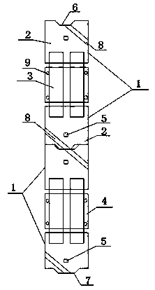 Precast cushion block coupling beam structure erected in soft soil layer tunnel, and construction method